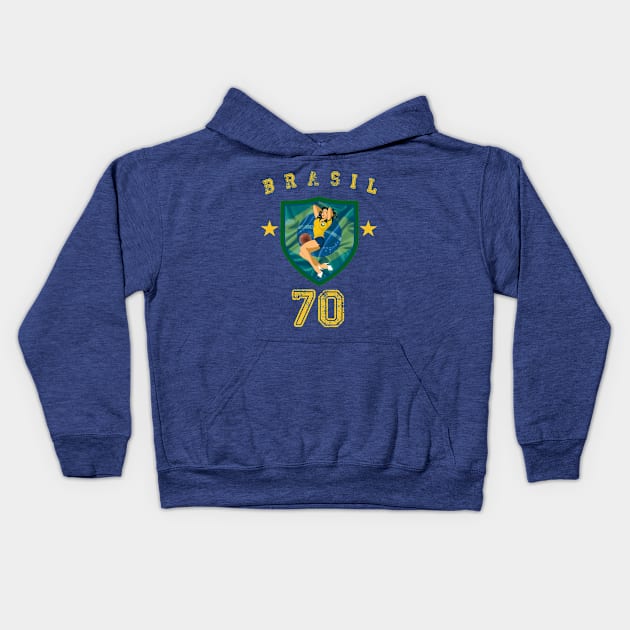 BRASIL 70 Kids Hoodie by DESPOP